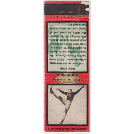 1934 Diamond Matchbook- John Bond