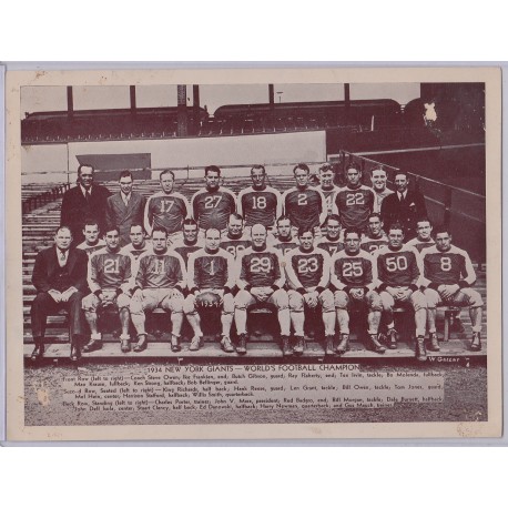 1935 National Chicle R-311 New York Giants