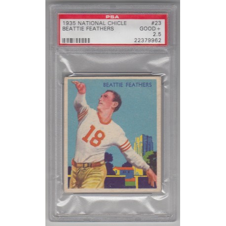 1935 National Chicle Beattie Feathers #23  PSA 2.5