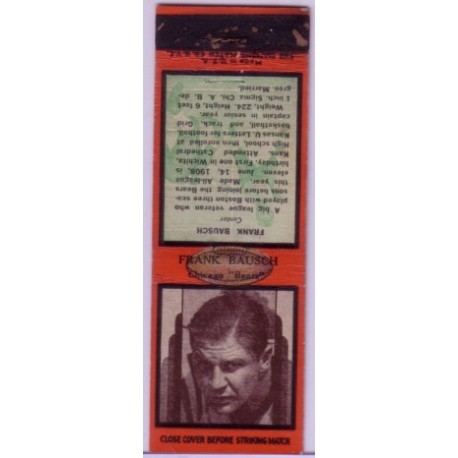 1937 Diamond Matchbook - Frank Bausch