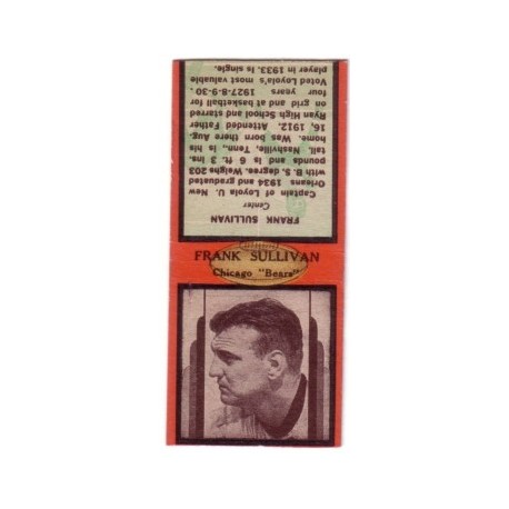 1937 Diamond Matchbook - Frank Sullivan