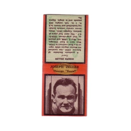 1937 Diamond Matchbook - Joseph Zeller