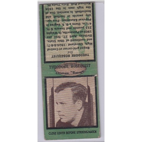 1936 Diamond Matchbook - Theodore Rosequist