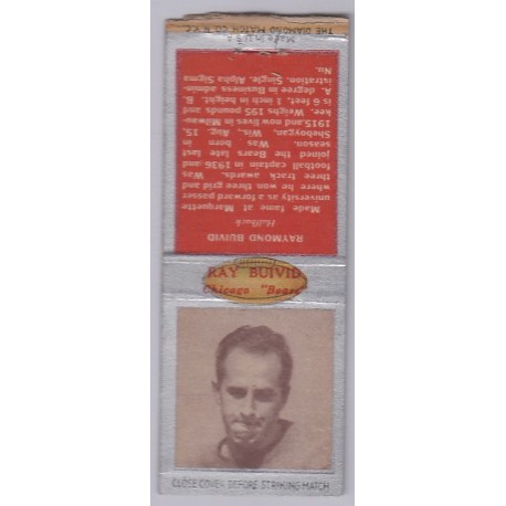 1938 Diamond Matchbook - Raymond Buivid