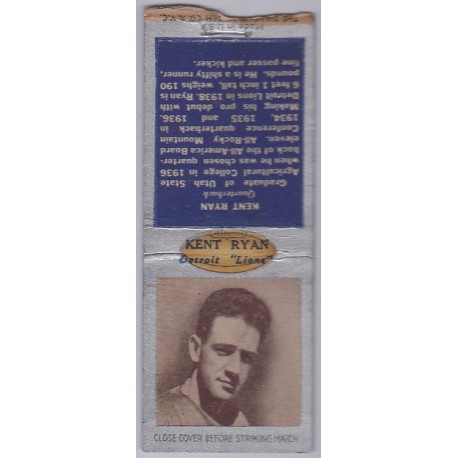 1938 Diamond Matchbook - Kent Ryan