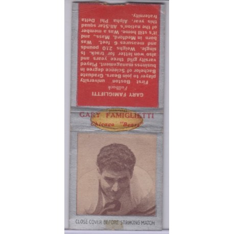 1938 Diamond Matchbook - Gary Famiglietti