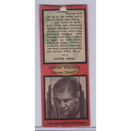 1937 Diamond Matchbook - Frank Bausch