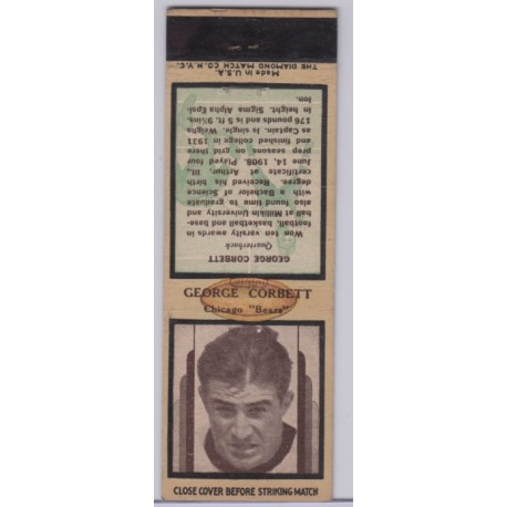 1937 Diamond Matchbook - George Corbett