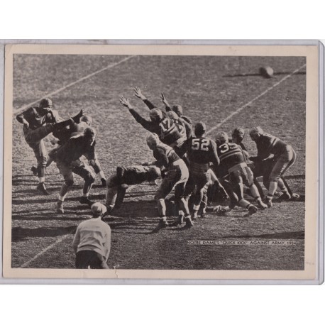 1935 National Chicle R-311 Notre Dame's "Quick Kick" against Army 1934