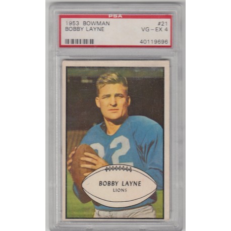 1953 Bowman - Bobby Layne