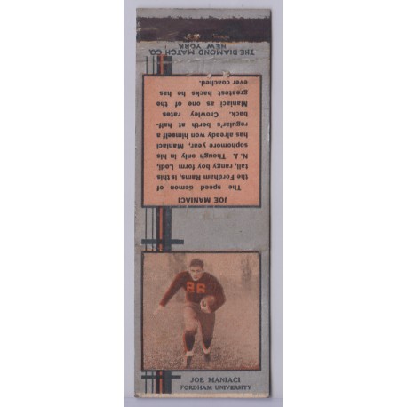 1933 Diamond Matchbook Joe Maniaci