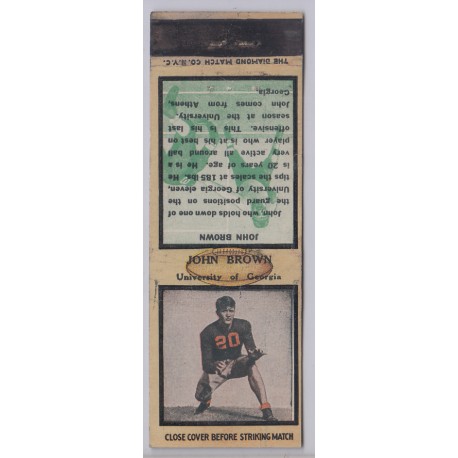 1934 Diamond Matchbook - John Brown.