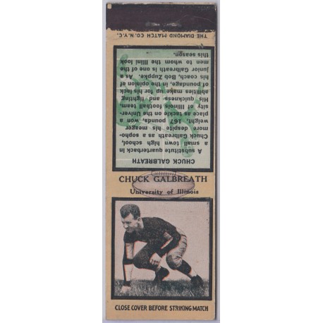 1934 Diamond Matchbook- Chuck Galbreath