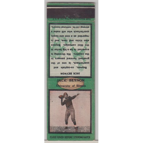 1934 Diamond Matchbook - Jack Benyon