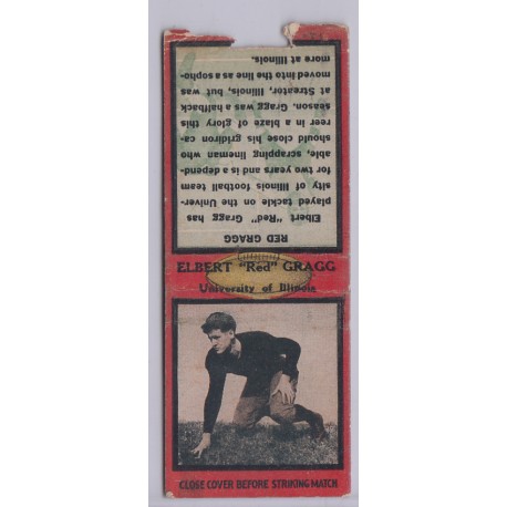 1934 Diamond Matchbook - Elbert "Red" Gragg