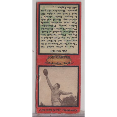 1935 Diamond Matchbook - Joe Carter