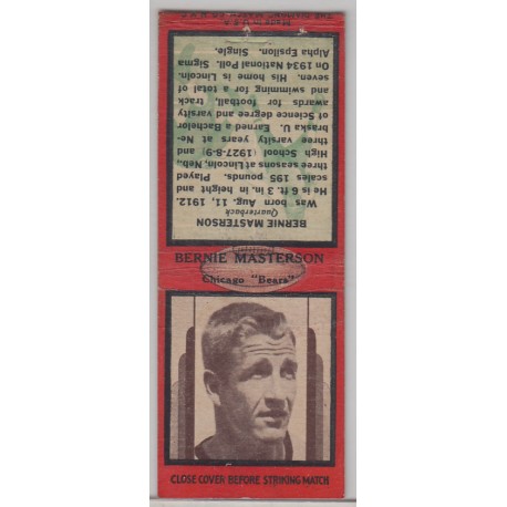 1936 Diamond Matchbook - Bernie Masterson