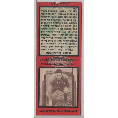 1936 Diamond Matchbook - Jim MacMurdo