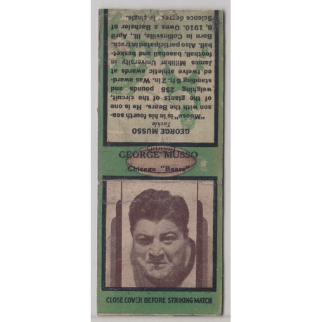 1936 Diamond Matchbook - George Musso