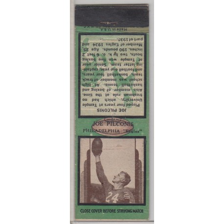 1936 Diamond Matchbook - Joe Pilconis