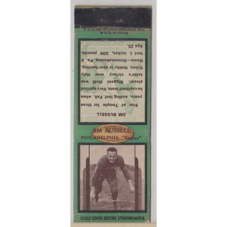 1936 Diamond Matchbook - Jim Russell