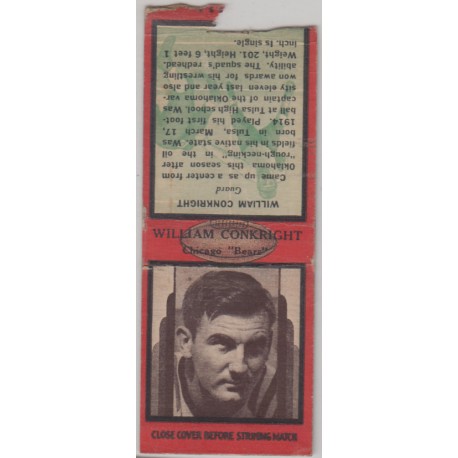 1937 Diamond Matchbook - William Conkright